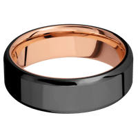 Zirconium + Polish , Polish Finish + 14K Rose Gold