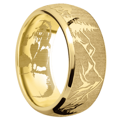 22K Yellow Gold + Polish , Polish Finish