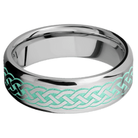 14K White Gold + Satin , Polish Finish