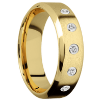 14K Yellow Gold + Stone , Polish Finish