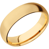 14K Yellow Gold + Satin Finish