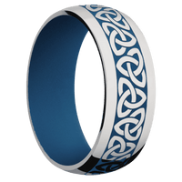 Titanium + Polish Finish + Ridgeway Blue