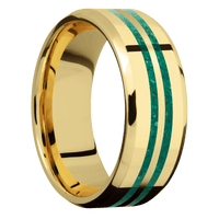 22K Yellow Gold + Polish , Polish Finish
