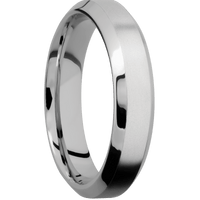 Palladium Silver + Bead , Polish Finish