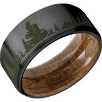 Zirconium + Satin , Satin Finish + Whiskey Barrel