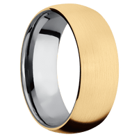 14K Yellow Gold + Satin Finish + Tantalum