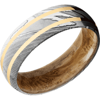 Damascus + Polish Finish + Whiskey Barrel