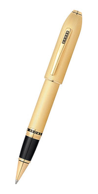 Peerless™ 23KT Heavy Gold Plate with Gold Plated Appointments and Swarovski Crystal Rollerball Pen