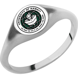 University of Hawaii Custom Collegiate Titanium Signet Ring