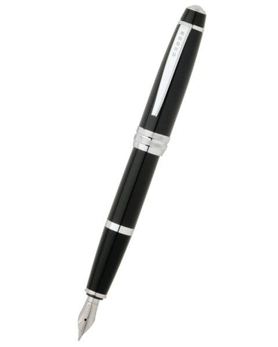 Bailey™ Black Lacquer Stainless Steel Medium Nib Fountain Pen