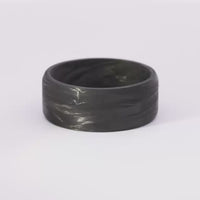 Solid Forged Carbon Fiber Men's Ring Custom Made Band