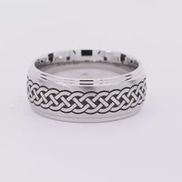 Inconel Celtic Band Irish Knot Men's Ring Carved Pattern Design