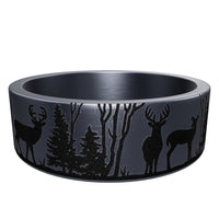 Tantalum Forest Scenic Design Ring