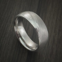 Damascus Steel Men's Ring Wedding Band Custom Made