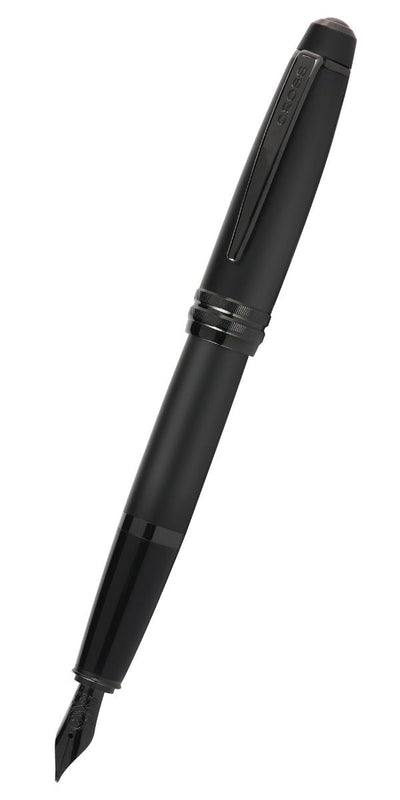 Bailey™ Matte Black Lacquer Stainless Steel Medium Nib Fountain Pen
