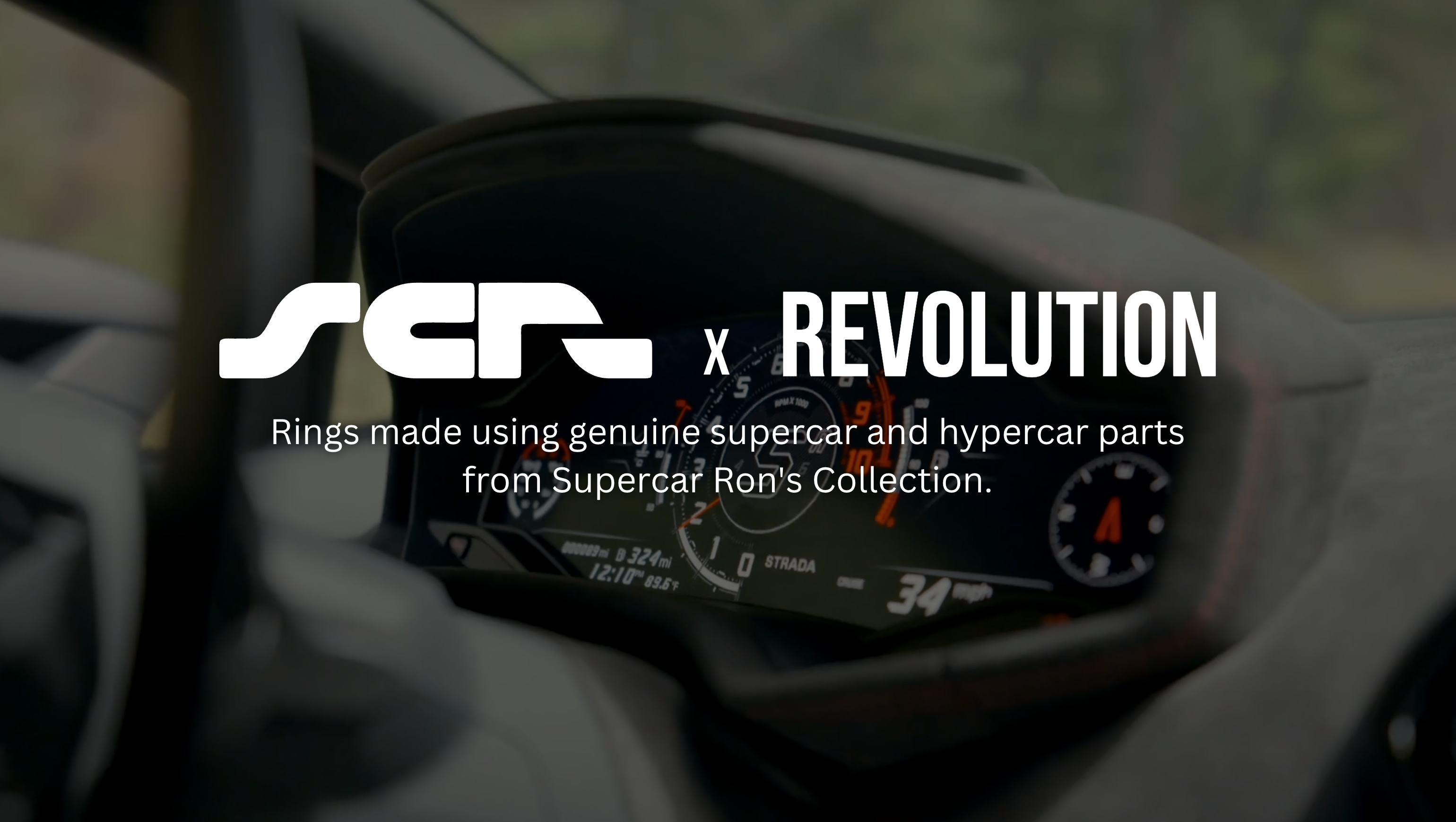 Supercar Ron x REVOLUTION - Supercar and Hypercar Rings