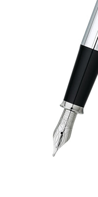 Townsend® Lustrous Chrome Stainless-Steel Medium Nib Fountain Pen