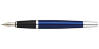 Bailey™ Blue Lacquer Stainless Steel Medium Nib Fountain Pen