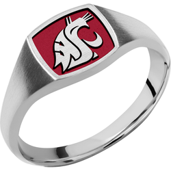 Washington State University Custom Collegiate Cobalt Chrome Signet Ring