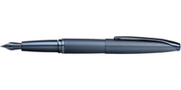ATX® Sandblasted Dark Blue Stainless Steel Fine Nib Fountain Pen