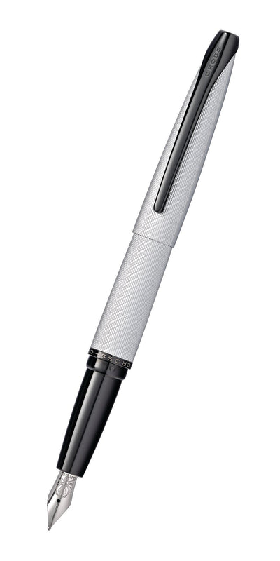 ATX® Brushed Chrome Fine Nib Fountain Pen