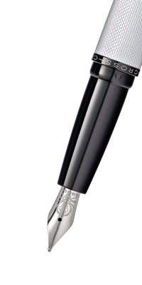 ATX® Brushed Chrome Fine Nib Fountain Pen