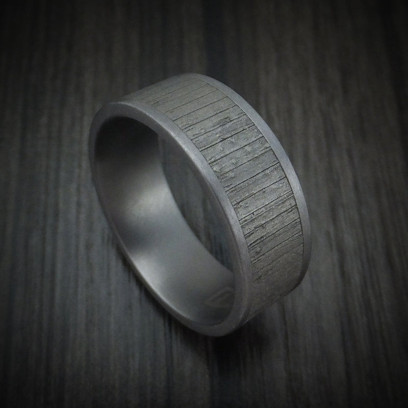 Tantalum Textured Band Custom Made Ring by Benchmark