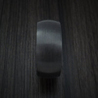 Black Titanium and Ziriciote Hardwood Sleeve Ring Custom Made