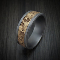 Tantalum and Textured 14K Yellow Gold Ring by Ammara Stone