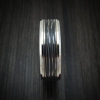 14K White Gold and Black Titanium Ring by Ammara Stone