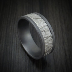 Tantalum and Textured 14K White Gold Ring by Ammara Stone
