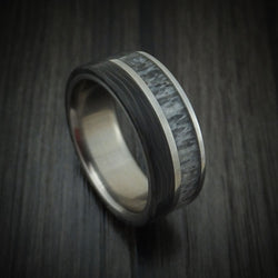 Titanium and Side Cut Carbon Fiber with Elk Antler Band Custom Made