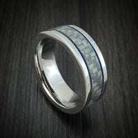 Cobalt Chrome and Carbon Fiber Men's Ring with Cerakote Custom Made ...