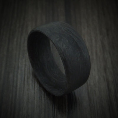 Solid Forged Carbon Fiber Ring Custom Made Band