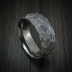 Rock Hammered Tantalum Ring Custom Made