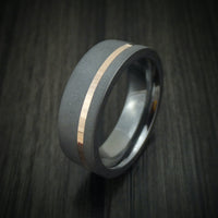Tantalum and 14K Gold Men's Ring Custom Made