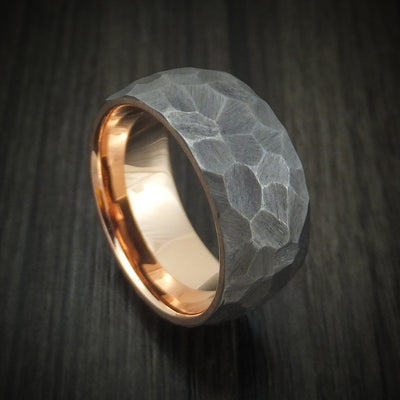 Tantalum and 14K Gold Ring Custom Made Band