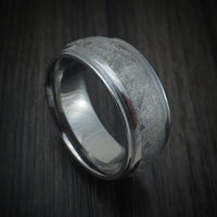 Tantalum and Meteorite Custom Made Men's Ring