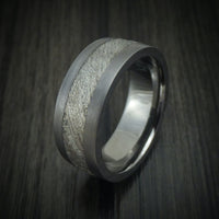 Tantalum and Meteorite Custom Made Men's Ring | Revolution Jewelry