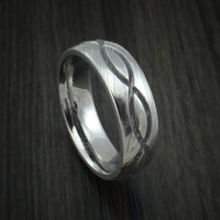 Damascus Steel Celtic Knot Ring Infinity Design Wedding Band