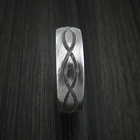 Damascus Steel Celtic Knot Ring Infinity Design Wedding Band