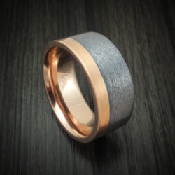 14K Gold and Tantalum Men's Ring Custom Made Band