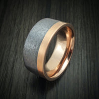 14K Gold and Tantalum Men's Ring Custom Made Band