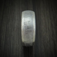 Cobalt Chrome Meteorite Men's Ring with Cerakote Sleeve Custom Made