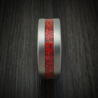 Titanium and Opal Men's Ring Choose Your Color Custom Made