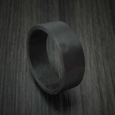 Solid Carbon Fiber Ring Custom Made Pattern Band
