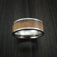 Titanium Band with Kauri Wood Inlay Custom Made Ring