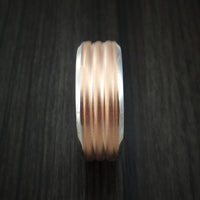 Cobalt Chrome and Rose Gold Band Custom Made Ring