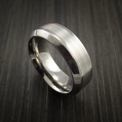 Titanium and Platinum Custom Inlay Ring