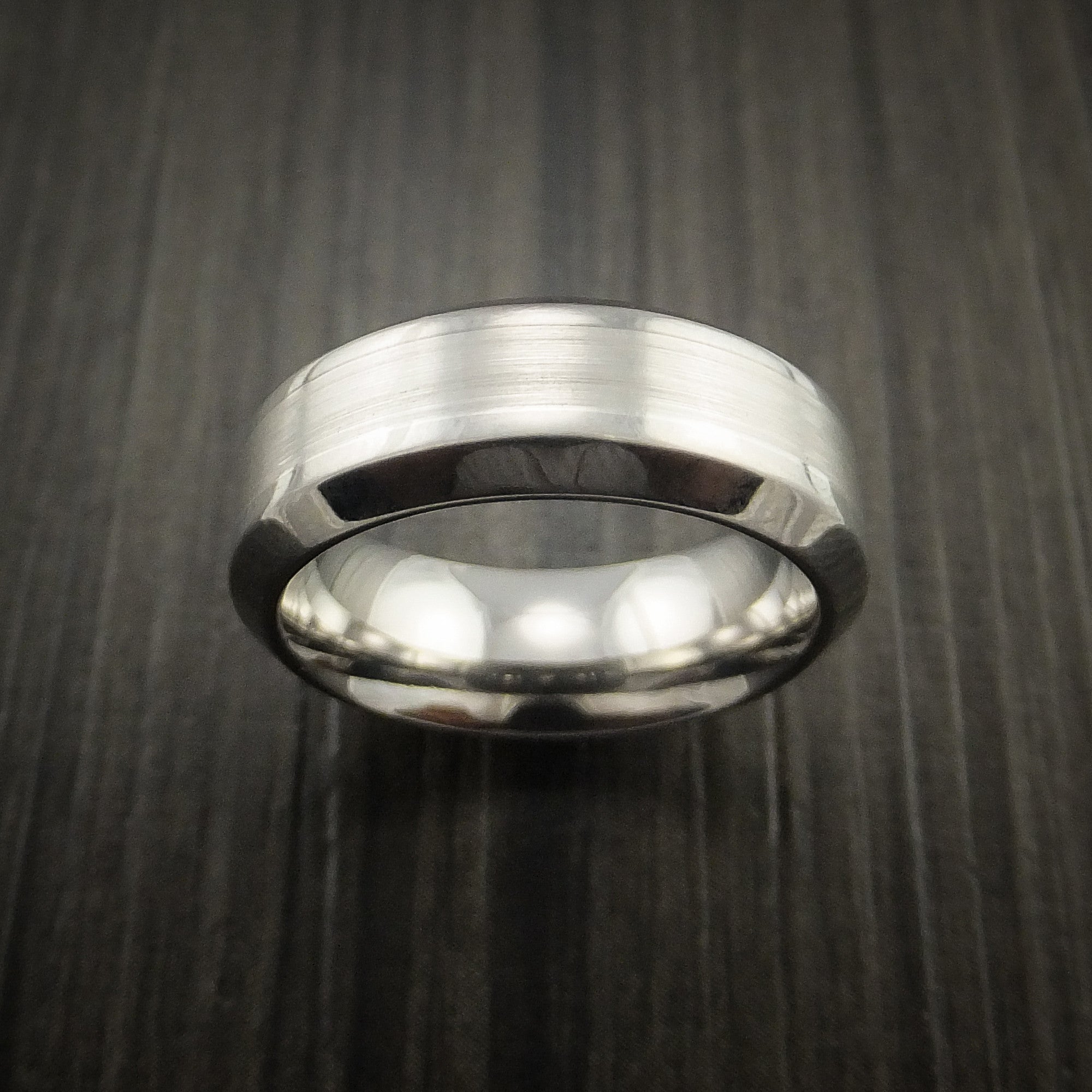 Inconel Rings Inconel and Platinum Custom Inlay Men's Ring | Revolution Jewelry